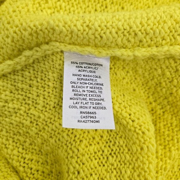 ABOUND Yellow Knit Sweater XS Women’s Long Sleeve Crewneck Fall Top NWT - Picture 11 of 11